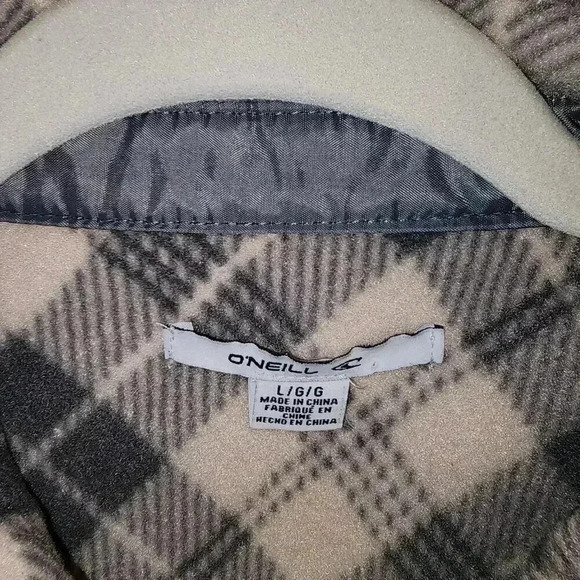 O’Neill Long Sleeve Super Fleece - Pink and Grey - Large - Picture 4 of 4